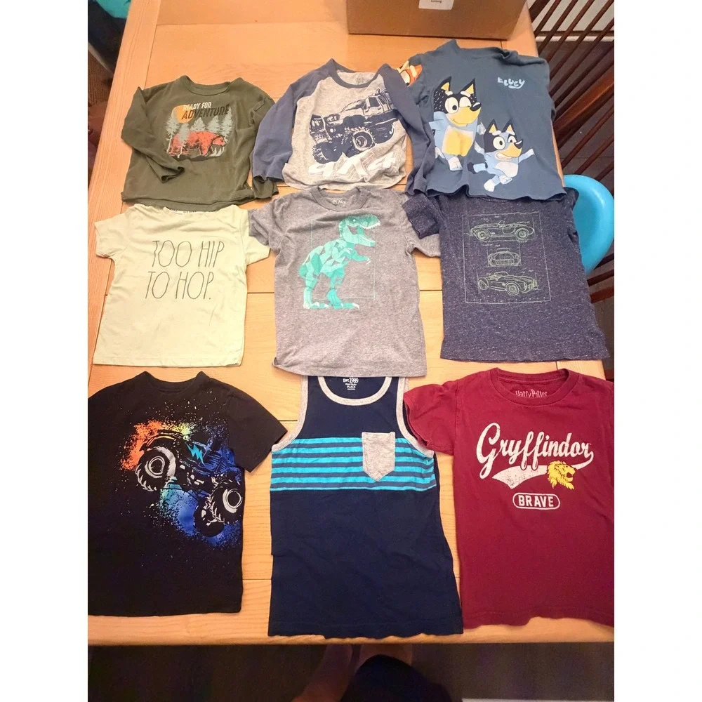 Mixed Brand Graphic T Shirt Hoodie Lot Boys Size 5-6 Casual Indie Skater